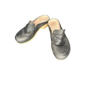 Dansko Women's Gray Bel Slip On Comfort Loafer Mule Clogs Size‎ 10 - 10 1/2